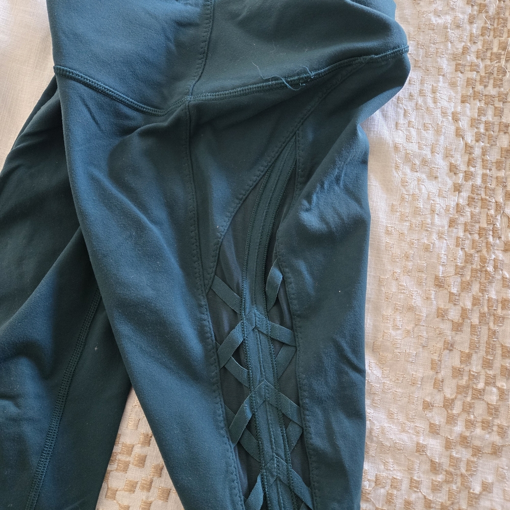 lululemon athletica Teal Leggings Size 6 - Picture 4 of 5